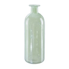 Glass Flat Vase Luster, 7x20,5 cm, Light Green