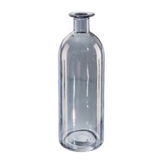 Glas Flachenvase LUSTER, 7x20,5cm, grau