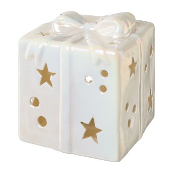 Ceramic gift pack with LED, LIGHTS UP, 7,3x7x7cm,