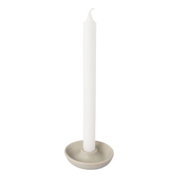 Porcelain candle holder plateMALMÖ, 3x9x9cm, light green