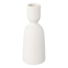 Porcelain candle holder SWINGINGMALMÖ, 18x6x6cm, white