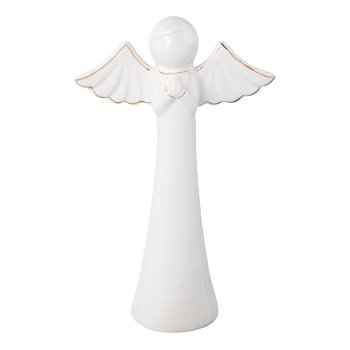 Ceramic Angel SOFIA, 16,5x10,5x5cm, white