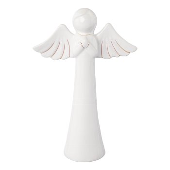 Ceramic Angel SOFIA, 21x14x6,3cm, white