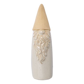 Porzellan Weihnachtsmann LILLE, 15,5x4,5x4,5cm, natur