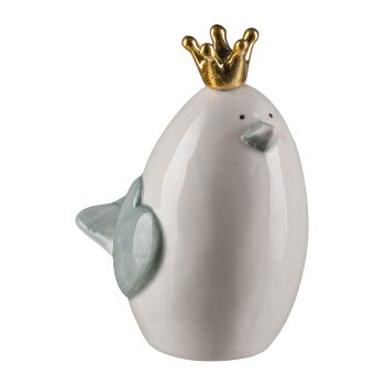 Ceramic Wren ARTHUR, 12,5x8x13,5cm, Sky Blue