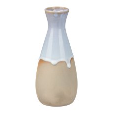 Ceramic Vase KORFU, 8x8x19cm, Light Brown