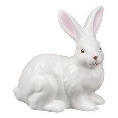 Ceramic Bunny sitting TOM, 12,5x8x17,5cm, White