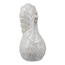 Porcelain rooster PETER, 10x11x20cm, white