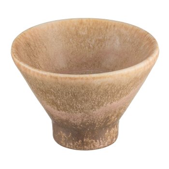 Porcelain candle holder, bowl, SAGRES 11x11x8cm, Khaki