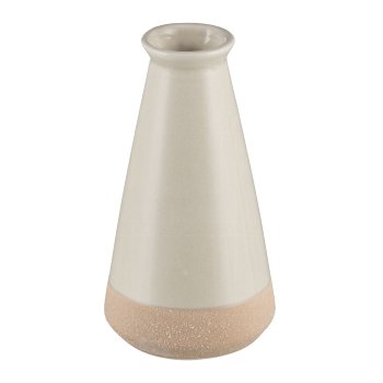 Porcelain vase RUSTIC 6.5x6.5x11.5cm, nature