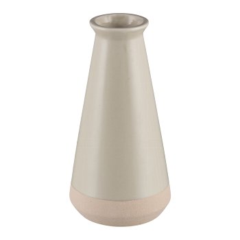 Porcelain vase RUSTIC 11x11x21cm, nature