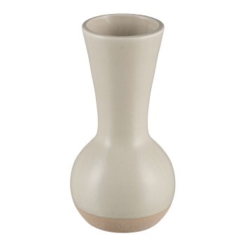 Porcelain vase RUSTIC 8.5x8.5x16.5cm, nature