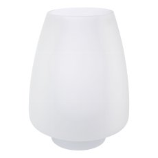 Glass vase ELEGANCE, 21x27x27cm, white