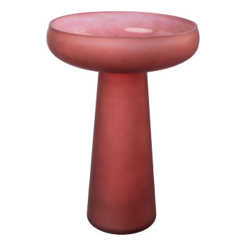 ELEGANCE Glass Vase, 26x37x37cm, coral