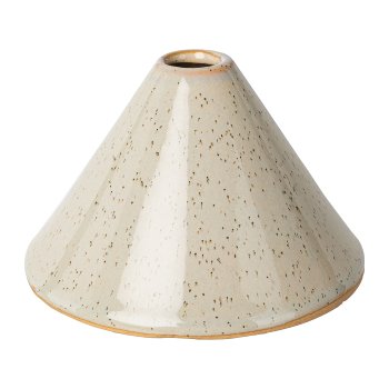 Keramik Vase MORIAN, 12x12x7,5cm, grau
