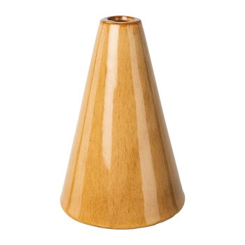 Keramik Vase TRAQUERA, 11x11x15,5cm, beige