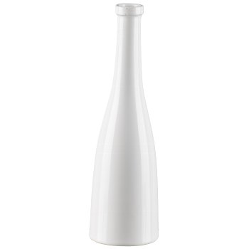 Ceramic Bottle Vase 8,5x8,5x30,5cm, white