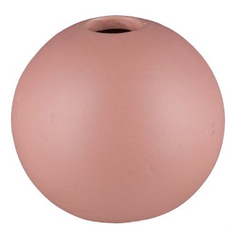 Ceramic ball vase 10x10x9cm, sandstone red, LEPURO