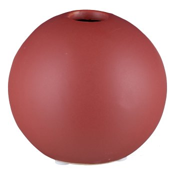 Keramik Kugel Vase 10x10x9cm, Granat, LEPURO
