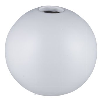 Ceramic ball vase 10x10x9cm, natural white, LEPURO