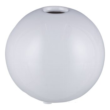 Ceramic ball vase 10x10x9cm, white, LEPURO
