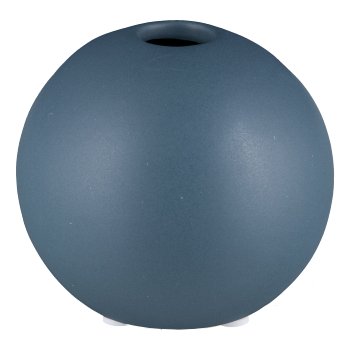 Keramik Kugel Vase 10x10x9cm, Mitternachtsblau, LEPURO