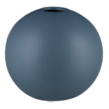 Ceramic ball vase 16x16x15cm, midnight blue, LEPURO