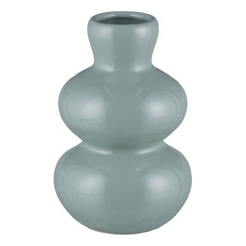 Ceramic vase, bubble 13x13x21cm, cloud blue, LEPURO