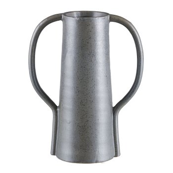 Ceramic handle vase 22x12x28cm, mud