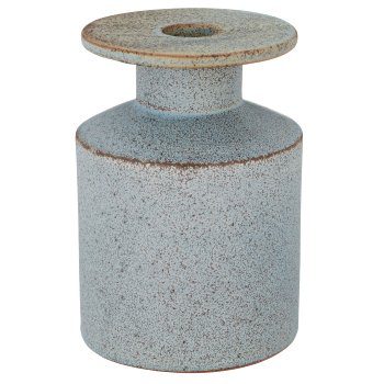 Ceramic vase with rim, 10x10x14cm, blue