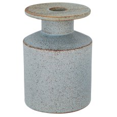 Keramikvase mit Rand, 10x10x14cm, blau