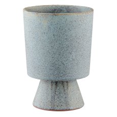 Keramikgefäß Amphore, 10x10x14cm, blau