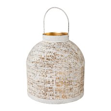 Metal lantern with handle ETIENNE, 12x12x25cm,