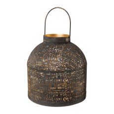 Metal lantern with handle ETIENNE, 12x12x25cm,