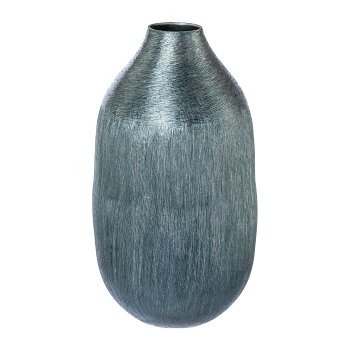 Aluminium vase LEONIS, 10x10x17cm, ice blue