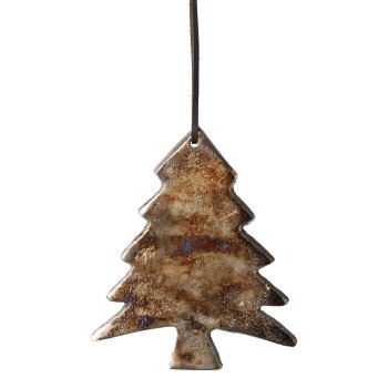 Cast aluminum hanger tree, 12cm, champagne