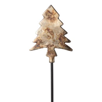 Cast aluminum stake tree, 12cm/40cmStick, champagne