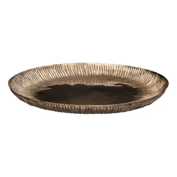Metal plate URBAN, 48x48x3cm, bronze