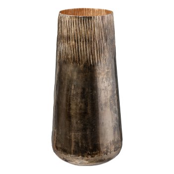 Metal vase URBAN, 50cm, bronze