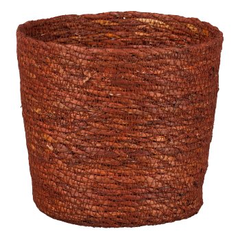 Jute Übertopf konisch, 16x14cm, rot