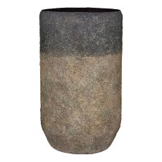 Iron floor vase set of 2, 31x33x51/33x36x62cm, mud