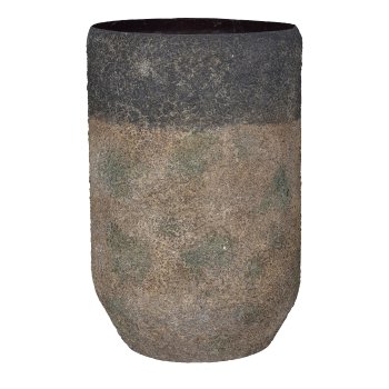 Iron floor vase set of 2, 31x33x51/33x36x62cm, mud