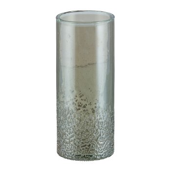 Glas Vase, Zylinder 7x12cm, Mokka