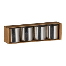 Metall Kerzenhalter Cups, m.Magnet 2,2x2,2cm, Silber