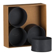 Metal candle holder Cups, w.magnet 2,2x4cm, black