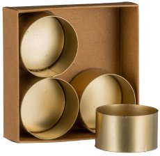 Metall Kerzenhalter Cups, m.Magnet 2,2x4cm, Gold