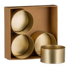 Metall Kerzenhalter Cups, m.Magnet 2,2x4cm, Gold