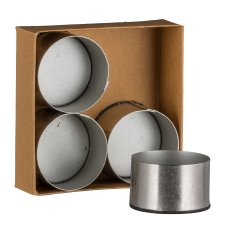 Metall Kerzenhalter Cups, m.Magnet 2,2x4cm, Silber