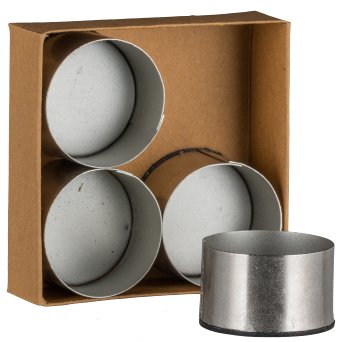 Metal candle holder Cups, w.magnet 2,2x4cm, silver