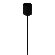 Metal candle holder, sticks 2.2x20cm, black